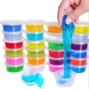 c234674806c04988ba2bec19aa008db4.webp Kids Slime Toy 12 Colors Crystal Mud and Light Clay Playing Set with Glitter Powder Girls DIY Art Soft Gel