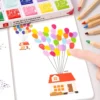 24 Color Finger Painting Card Set Ink Stamp Pad DIY Washable Finger Drawing Toys for Kids