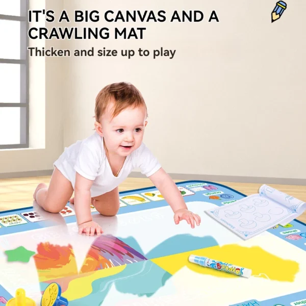 sg-11134201-7rd43-lvo4ek3z8vk710.webp Set Toys Educational Activity Kit Montessori for Kids 3 Patterns Painting Type Mat Water Magic 80x100cm