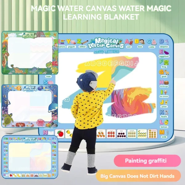 sg-11134201-7rd4e-lvo4ej9qh524a4-1.webp 3 Type Montessori Toys 100x80cm Set Painting Kit Kids Educational Toys Activity Magic Water Mat