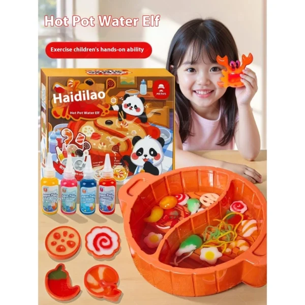 Magic Water Sprites Kids  DIY Mini Hot Pot Toy Set   Amazing Water Beads Grow   Jiggle  Fun Family Activity   Stress Relief