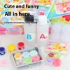 Mini Cat Paw DIY Craft Kit      Milk Tea Cup Food Play Set with Keychains  Fun Handmade Gift for Girls   Teens