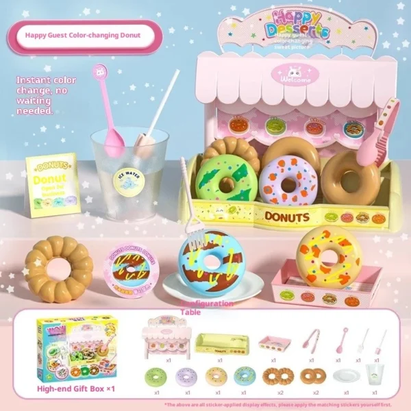 sg-11134201-821d5-mguwnwxs23v3c0.webp Color Changing Dessert Maker Toy Ice Cream Donut Pretend Play Set for Kids Creative DIY Kitchen Gift for Girls Educational Role Playing Toy