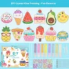 Children no bake gel painting handicrafts   Girls  DIY coloring pendant set   Cute models   No UV curing formula required