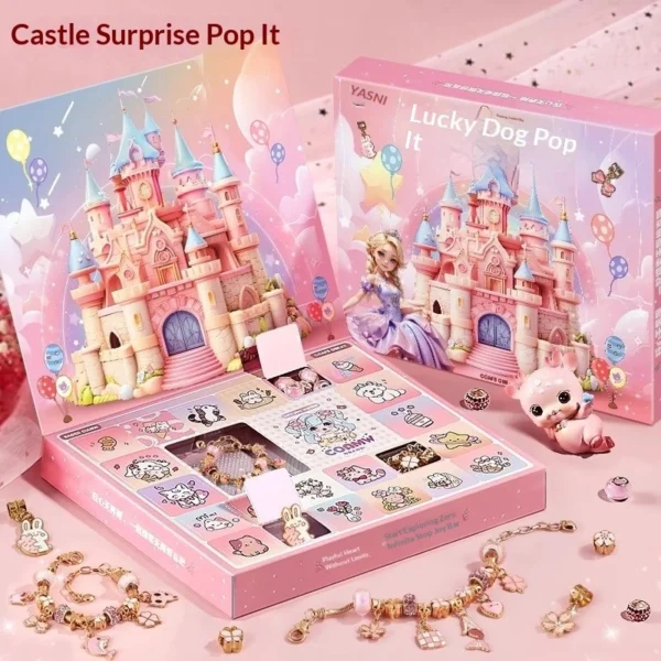 sg-11134201-8260l-mjo0bkpaaupv68.webp Kids Jewelry DIY Castle Kit Includes Necklace Components Princess Themed Craft Toy with Large Hole Beads for Safe Creative Play An Educational and Imaginative Gift